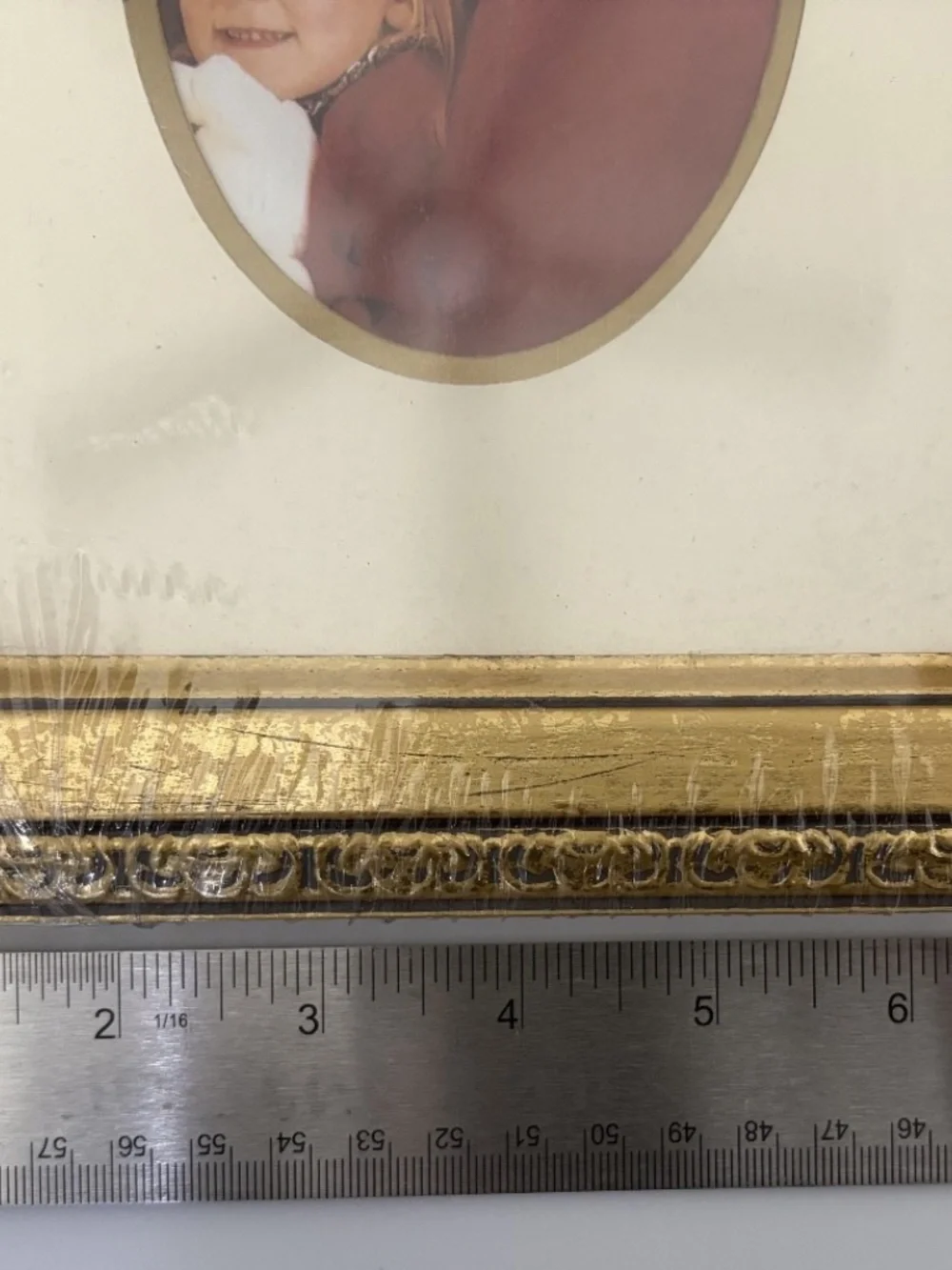 NEW Vintage Style Double Oval Gold Tone Photo Frame | 16